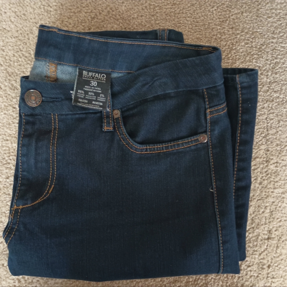 Buffalo David BittonWomen's Size 30 Mid Rise Straight Leg Stretch Denim Jeans